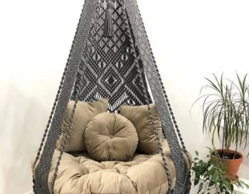 Handmade Macrame Swing, Swing Bed, indoor Hammock, indoor Swing Chair, indoor swing adult, Outdoor Hammock, Swing Set WOMS#426