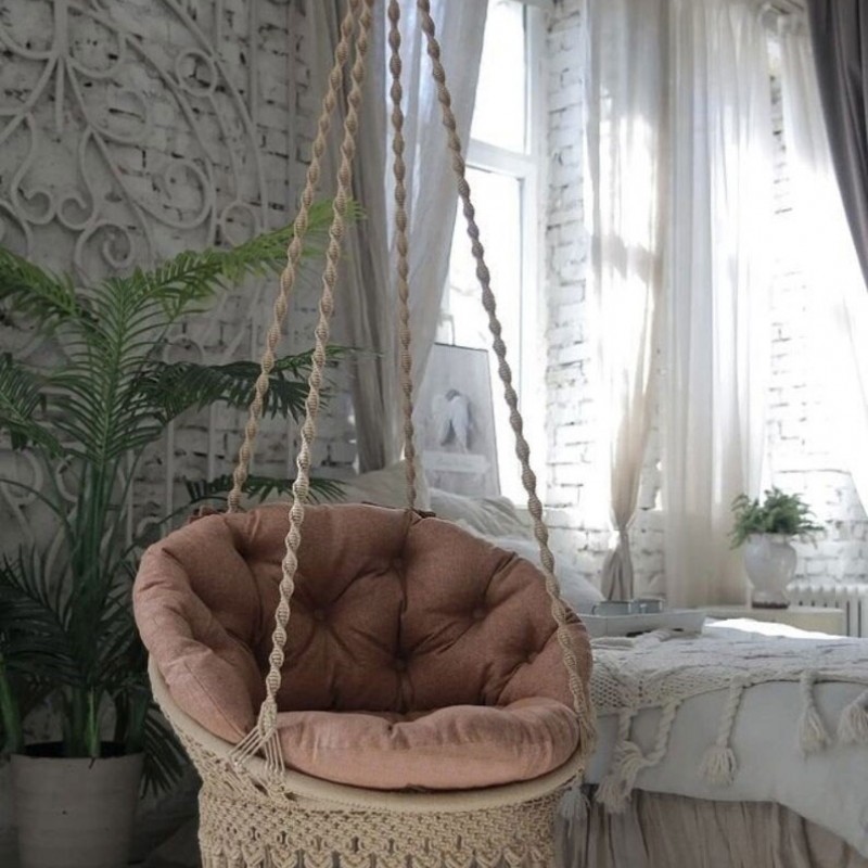 Special Swing Chair // Macrame Hammock // Round Swing WOMS#429