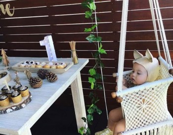 handmade macrame baby swing natural rope hammock for baby macrame swing chair for baby WOMS#452