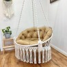 Handmade Macrame Hammock Chair, Macrame Round Swing, Hanging Cotton Hammock Chair WOMS#469