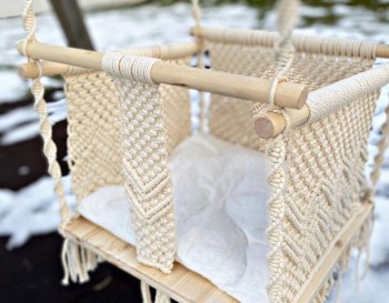 Handmade Baby Toddler Hanging Swing Chair Wooden Swing Seat Infants Indoor Outdoor Swing WOMS#476