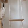 Handcraft Macrame Wood Swing, Wood Swing, Tree Swing Adult, Boho Swing, Outdoor Swing, Indoor/Outdoor Swing, Wedding Swing WOMS#477