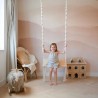 Lovely Macrame Wood Swing, Wood Swing, Tree Swing Adult, Boho Swing, Outdoor Swing, Indoor/Outdoor Swing, Wedding Swing WOMS#408