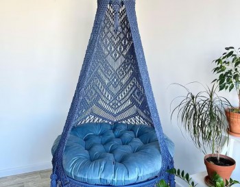 Luxuorious Swing, Macrame Hammock Chair, Macrame Round Swing, Hanging Cotton Macrame Hammock Chair, Macrame Swing Chair WOMS#480