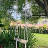NEW Macrame Wood Swing, Wood Swing, Tree Swing Adult, Boho Swing, Outdoor Swing, Indoor/Outdoor Swing, Wedding Swing WOMS#484