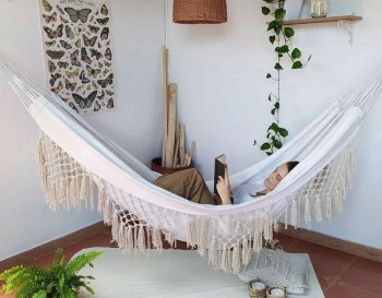 Handmade Hammock Chair, Hanging Chair, Bedroom Swing, Macrame Swing Chair WOMS#490
