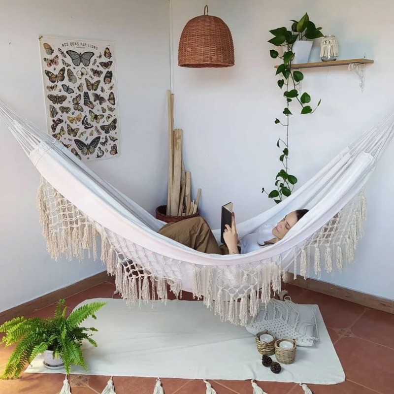 Handmade Hammock Chair, Hanging Chair, Bedroom Swing, Macrame Swing Chair WOMS#490
