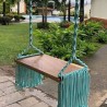 Luxury Macrame Swing, Macrame Wood Swing, Wood Swing, Tree Swing Adult, Boho Swing, Outdoor Swing, Indoor/Outdoor Swing, Wedding Swing WOMS#492