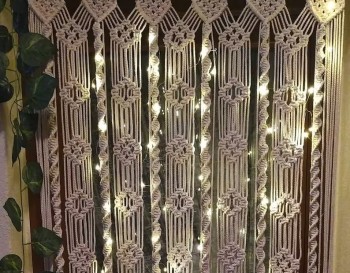 Macrame / Macramé Wall Curtain / Macrame / Macrame / Macrame Door / Tapestry / Curtain / Wall Decoration / wedding backdrop MC#01