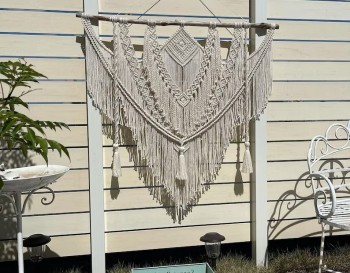 boho macrame wall hanging, color bohemian wall decor for bedroom, living roomMC#102
