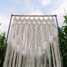 Macrame Curtain, wall hanging Modern geometric woven tapestry Long crochet mural curtain Home decoration latest design curtains MC#107