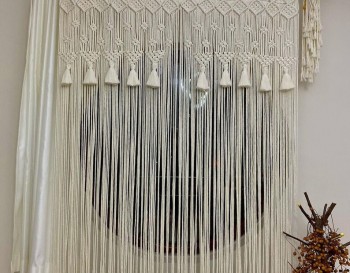 Macrame / Macramé Wall Curtain / Macrame / Macrame / Macrame Door / Tapestry / Curtain / Wall Decoration / wedding backdrop MC#117
