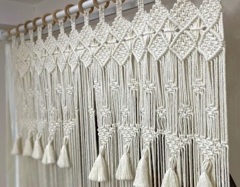 Macrame / Macramé Wall Curtain / Macrame / Macrame / Macrame Door / Tapestry / Curtain / Wall Decoration / wedding backdrop MC#117