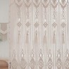 wall hanging Home decoration Macrame Curtain, Modern geometric woven tapestry Long crochet mural curtain Rustic MC#119