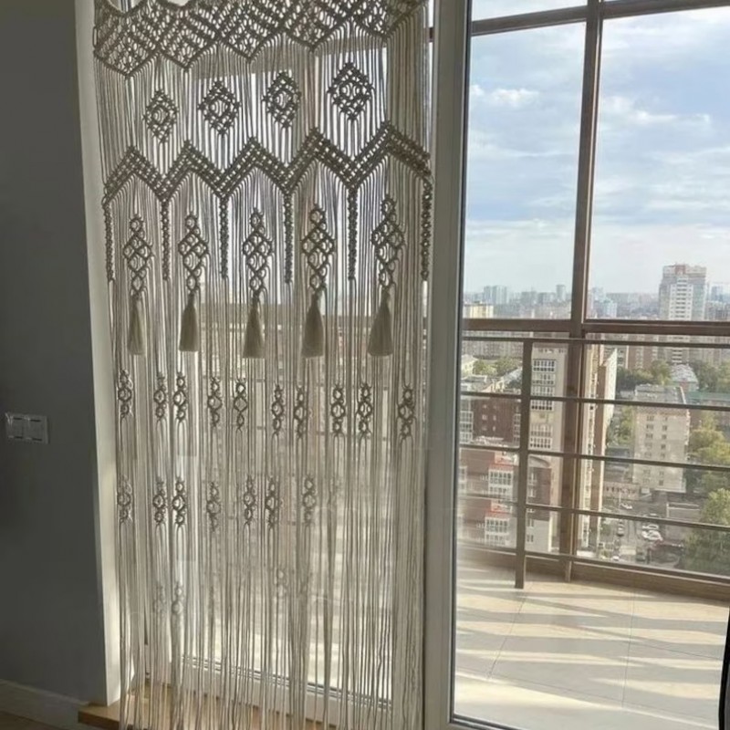 Wall Curtain / Macrame Boudoir decor/ Macrame Door / Tapestry / Curtain / Wall Decoration / wedding backdrop MC#120