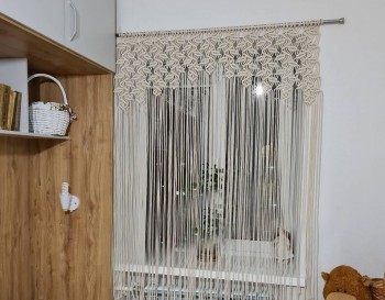 Handmade Macramé Wall Curtain / Macrame Boudoir decor / Macrame Door / Tapestry / Curtain / Wall Decoration / wedding backdrop MC#136
