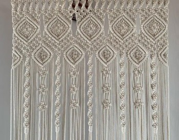 Macrame / Macramé Wall Curtain / Macrame / Macrame / Macrame Door / Tapestry / Curtain / Wall Decoration MC#14