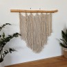 Wood Ball Macrame Wall Hanging, color bohemian wall decor for bedroom, living room MC#163