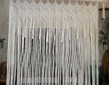 Macrame curtain / macrame wall hanging / macrame curtain / door curtain macrame / macrame / wedding curtain / macrame wall hanging large MC#19