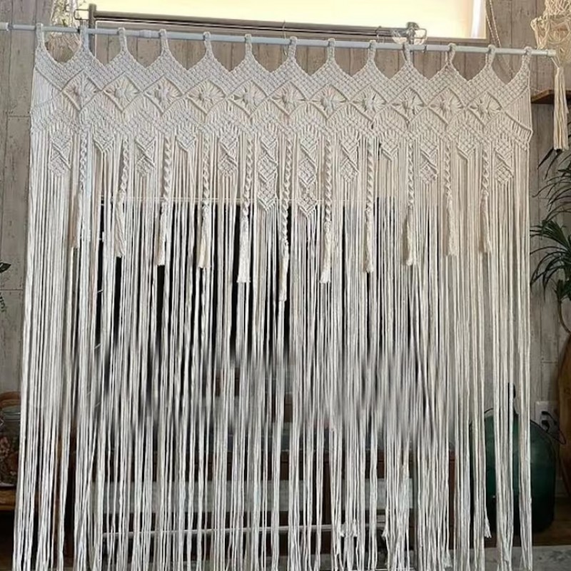 Macrame curtain / macrame wall hanging / macrame curtain / door curtain macrame / macrame / wedding curtain / macrame wall hanging large MC#19