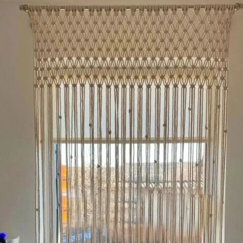 Macramé Wall Curtain / Macrame / Macrame / Macrame Door / Tapestry / Curtain / Wall Decoration / Macrame Door Curtain MC#194