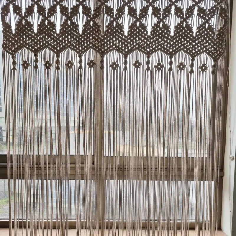 Macramé Wall Curtain / Macrame / Macrame / Macrame Door / Tapestry / Curtain / Wall Decoration / Macrame Door Curtain MC#195