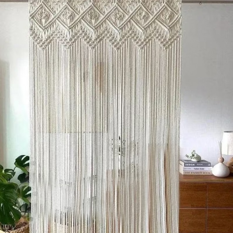 Luxury Macramé Wall Curtain / Macrame / Macrame / Macrame Door / Tapestry / Curtain / Wall Decoration / Macrame Door Curtain MC#196