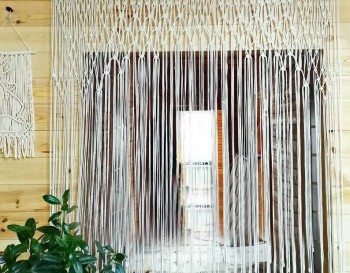 Macrame / Macramé Wall Curtain / Macrame / Macrame / Macrame Door / Tapestry / Curtain / Wall Decoration / Macrame Door Curtain MC#198