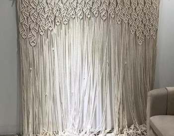 Macrame / Macramé Wall Curtain / Macrame / Macrame / Macrame Door / Tapestry / Curtain / Wall Decoration / wedding backdrop MC#199