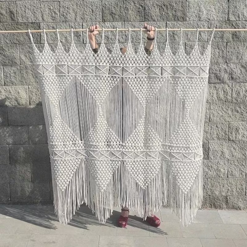Macrame / Macramé Wall Curtain / Macrame / Macrame / Macrame Door / Tapestry / Curtain / Wall Decoration / wedding backdrop MC#20