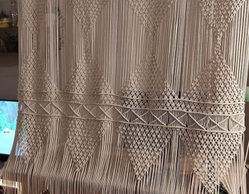 Macrame / Macramé Wall Curtain / Macrame / Macrame / Macrame Door / Tapestry / Curtain / Wall Decoration / wedding backdrop MC#20