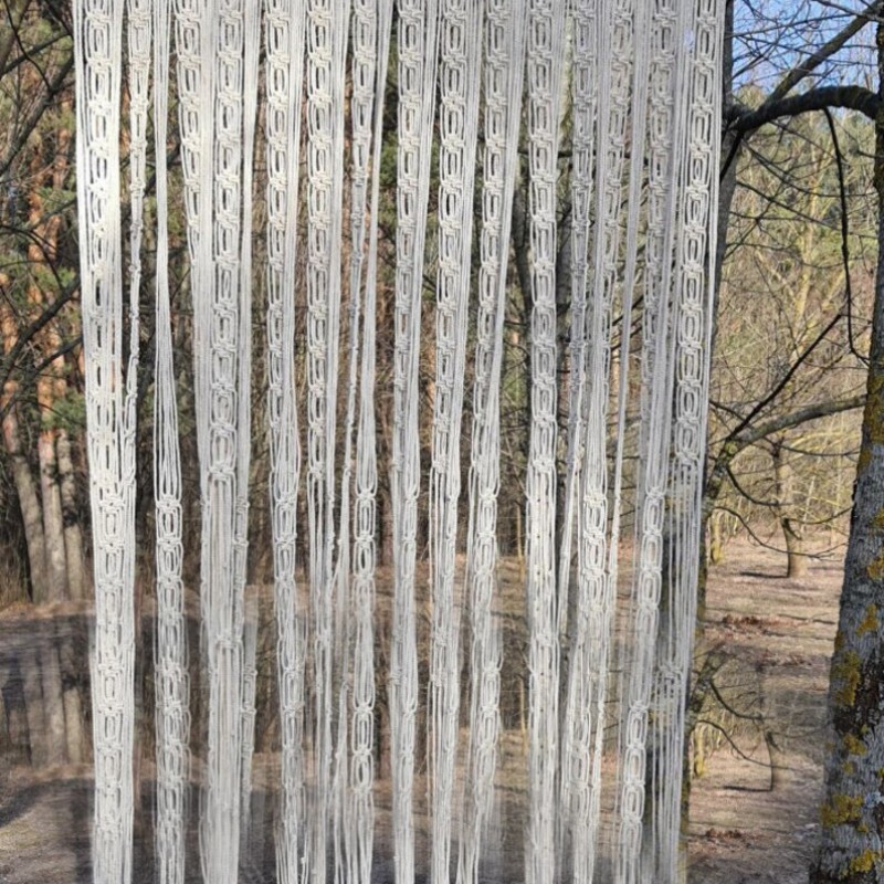 Luxury / Macramé Wall Curtain / Macrame / Macrame / Macrame Door / Tapestry / Curtain / Wall Decoration / Macrame Door Curtain MC#201