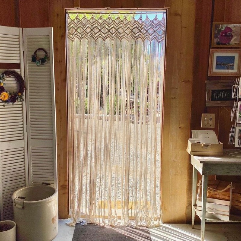 NEW Macramé Wall Curtain / Macrame Boudoir decor/ Macrame Door / Tapestry / Curtain / Wall Decoration / wedding backdrop MC#206