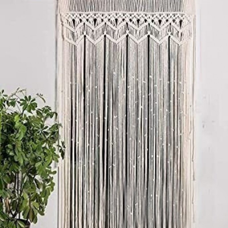 Macrame / Macramé Wall Curtain / Macrame / Macrame / Macrame Door / Tapestry / Curtain / Wall Decoration MC#21