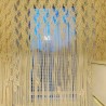 Nice Macrame Curtain wall hanging,Modern geometric woven tapestryLong crochet mural curtain Rustic Wedding backdrop Home deco MC#222