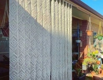 Luxury Macrame / Macramé Wall Curtain / Macrame Boudoir decor/ Macrame Door / Tapestry / Curtain / Wall Decoration / wedding backdrop MC#229