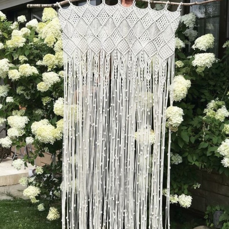 Macramé Wall Curtain / Macrame Door / Tapestry / Curtain / Wall Decoration / wedding backdrop MC#232