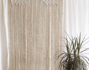 Luxury Macrame / Macramé Wall Curtain / Macrame Boudoir decor/ Macrame Door / Tapestry / Curtain / Wall Decoration / wedding backdropMC#235