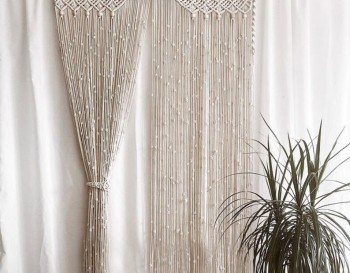 Luxury Macrame / Macramé Wall Curtain / Macrame Boudoir decor/ Macrame Door / Tapestry / Curtain / Wall Decoration / wedding backdropMC#235
