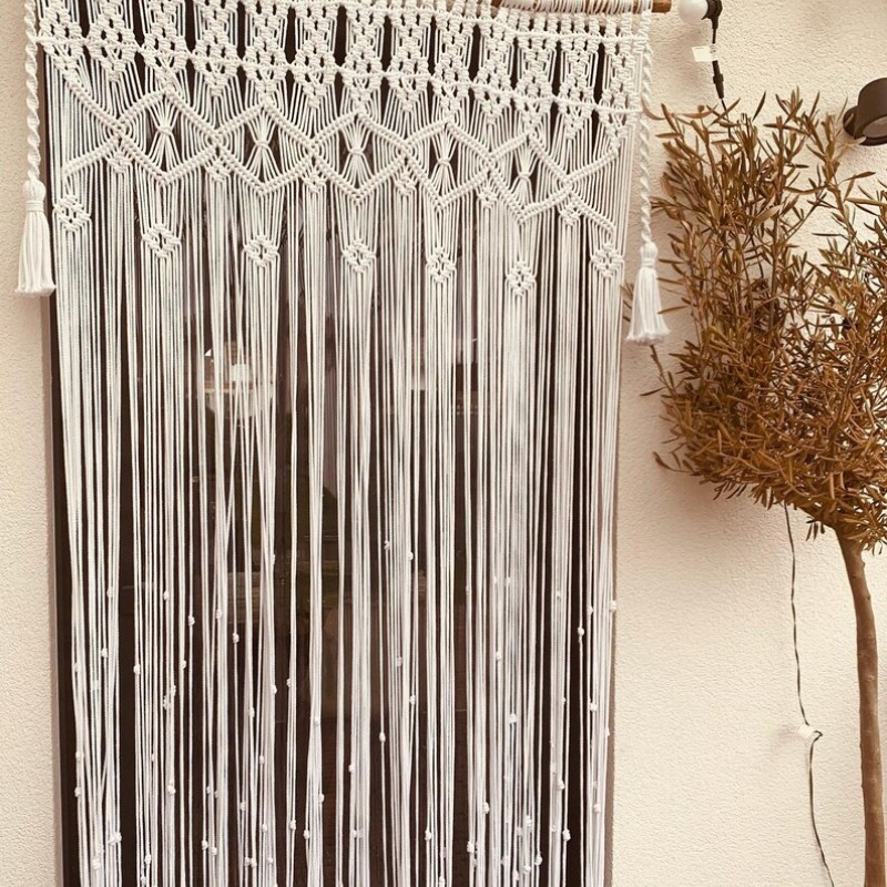 Luxury Macrame / Macramé Wall Curtain / Macrame Boudoir decor/ Macrame Door / Tapestry / Curtain / Wall Decoration / wedding backdrop MC#237