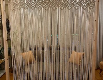 Macrame / Macramé Wall Curtain / Macrame / Macrame / Macrame Door / Tapestry / Curtain / Wall Decoration / wedding backdrop MC#242