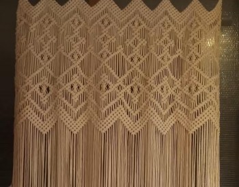 Luxury Macrame / Macramé Wall Curtain / Macrame Boudoir decor/ Macrame Door / Tapestry / Curtain / Wall Decoration / wedding backdrop MC#243