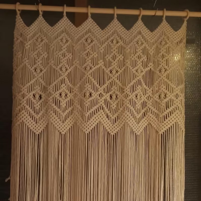 Luxury Macrame / Macramé Wall Curtain / Macrame Boudoir decor/ Macrame Door / Tapestry / Curtain / Wall Decoration / wedding backdrop MC#243