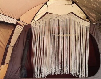 Macrame Handmade Home decoration Macrame Curtain, wall hanging Modern geometric woven tapestry Long crochet mural curtain Rustic MC#255