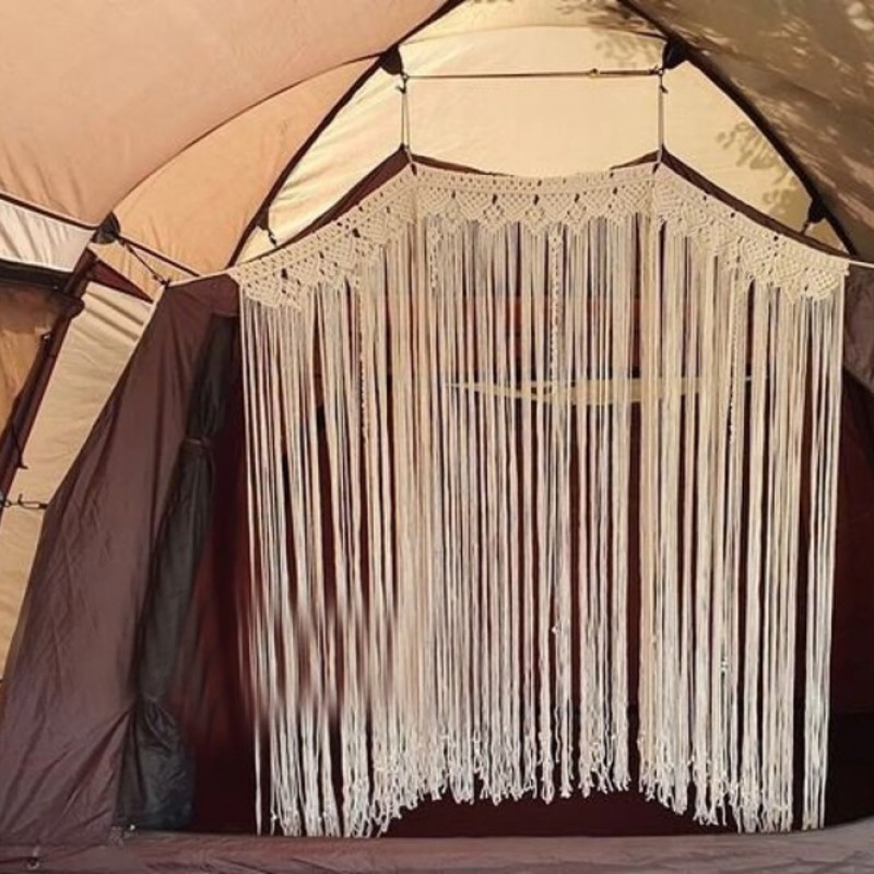 Macrame Handmade Home decoration Macrame Curtain, wall hanging Modern geometric woven tapestry Long crochet mural curtain Rustic MC#255