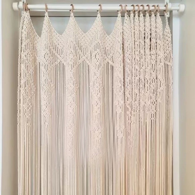 Macrame tapestry / Wall hanging / Modern geometric MC#267