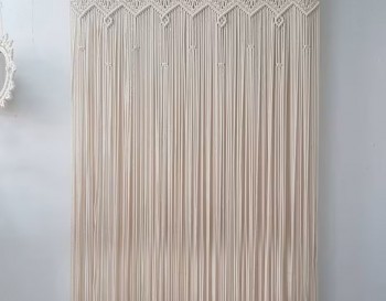 Macrame Curtain / Wall hanging / Modern geometric / Woven tapestry MC#268
