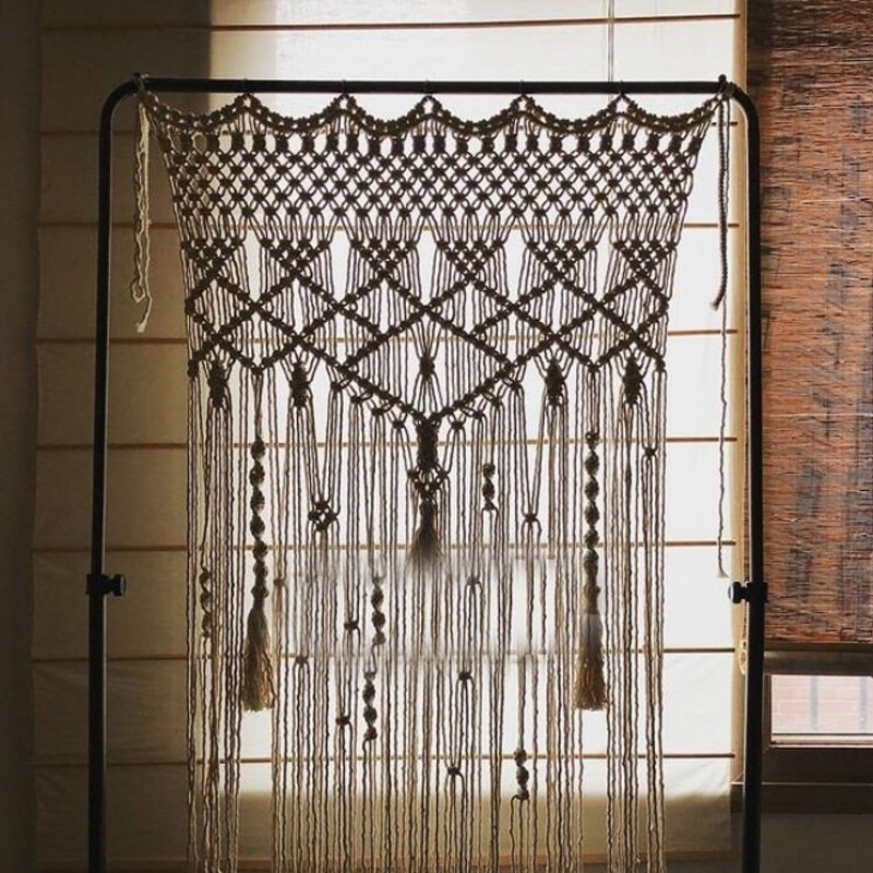 Macrame Wall Curtain/ Macrame Door / Tapestry / Curtain / Wall Decoration / Macrame Door Curtain MC#272