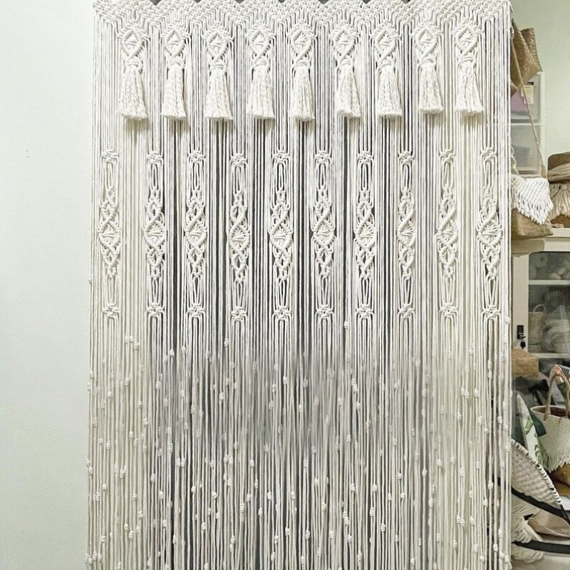 Macrame Tassel Wall and Wedding Curtain and Backdrop MC#277