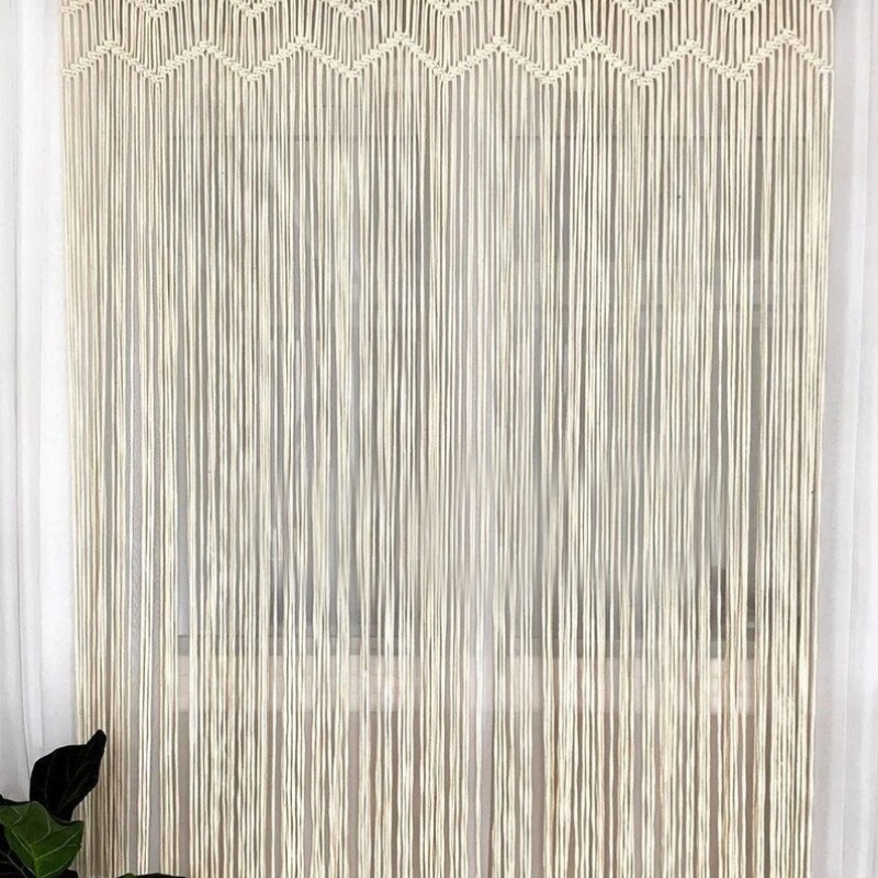 New Macrame Handmade Curtain For Door or Window, Handmade Macrame Curtain, Room Divider, Wall Hanging  MC#28